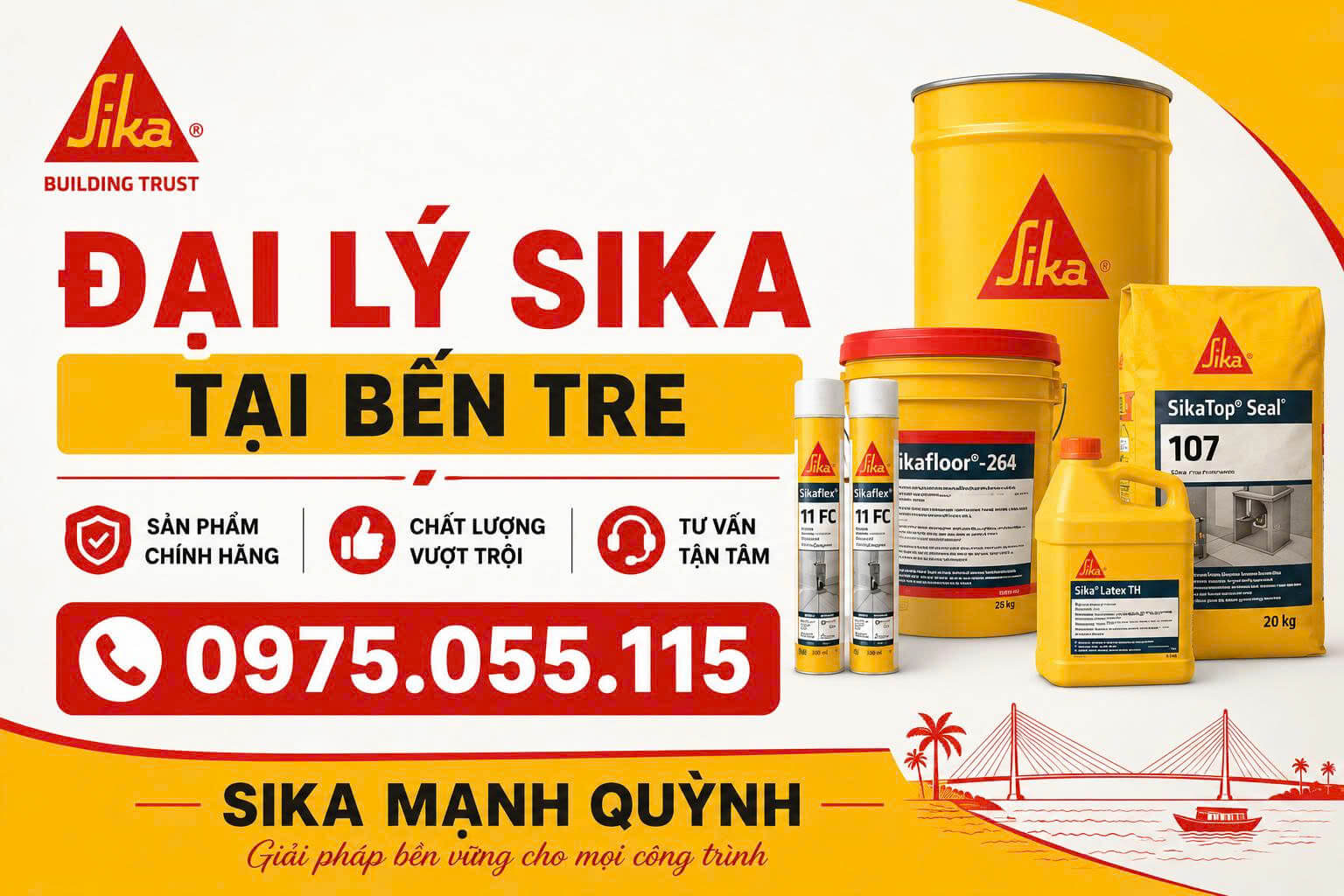Đại Lý Sika ở Bến Tre